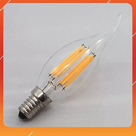 Mua Bóng nhót led có râu - không râu bóng nến giả sợi đốt công suất 4w lắp đèn chùm trang trí