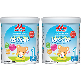 Combo 2 lon Sữa Morinaga số 1 (Hagukumi) 320g