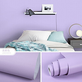 Mua Cuộn 10m giấy dán tường màu tím pastel có keo sẵn.