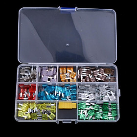 140pcs Assorted Auto Car Truck Mini Blade Fuse Assortment 2A-40A Mini Small