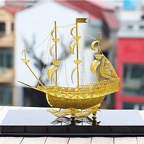 Thuyền buồm phong thuỷ mạ vàng ( size bé )