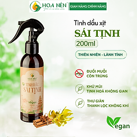 Tinh dầu xịt Sái Tịnh 100ml- Hoa Nén - Vegan - Khử mùi, tịnh hoá không gian thờ tự