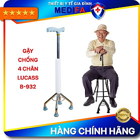 Gậy chống 4 chân cao Lucass B932