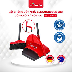 Mua Bộ chổi quét nhà VILEDA 2in1 gồm chổi và hót rác  lông chổi bằng nhựa chống cong vênh  tay cầm dài  tiết kiệm không gian cất trữ - TSU159114