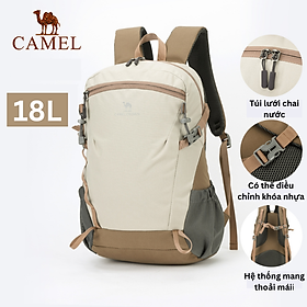 Ba Lô Đi Bộ Đường Dài Ngoài Trời CAMELCROWN Ba Lô Du Lịch Nhẹ 18L - apricot