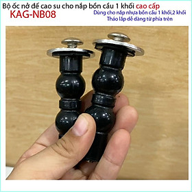 Mua Ốc nắp cầu liền khối LInax KAG-NB08  ốc Inox gắn nắp đậy cầu  American  ốc nở nắp Toto đế cao su dài dùng cho 100% chắc chắn sử dụng tốt