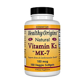 Healthy Origins Vitamin K2 As MK-7 Supplement, 100 mcg, 60 Count