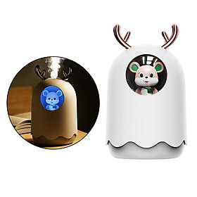 Colorful Cool Mini Humidifier, USB Personal Desktop Quiet Humidifier for Office, Car, Room, Bedroom, 2 Mist Modes