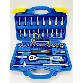Mua Bộ dụng cụ đa năng đầu tovit đầu tuýp 38 chi tiết chính hãng C-MART