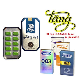 Combo 1 hộp Ngựa thái 10 viên Tặng 1 hộp bao cao su safefit ( 12 cái)