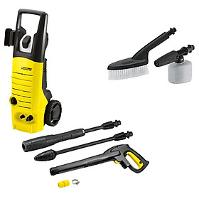 Combo Máy Phun Rửa Áp Lực Cao Karcher K 3.450 Và Bộ Đầu Chà & Bình Xịt