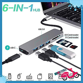 HUB USB C cho Macbook 6 in 1