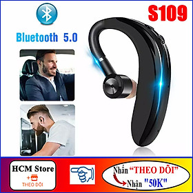 Tai Nghe Bluetooth 5.0 Bass Mạnh Siêu Trầm S109, Pin 300mAh, Kết Nối Được 2 Điện Thoại