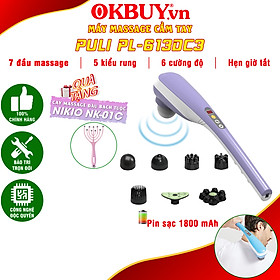 Máy massage cầm tay pin sạc 7 đầu Hàn Quốc Puli PL-613DC3