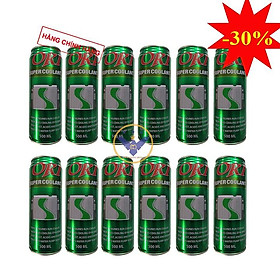 Mua BỘ12 lon nước làm mát xe ô tô  xe máy  tàu thuyền màu xanh OKI Super Coolant 500ml