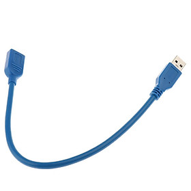 USB 3.0 A Male Plug to Female Super Speed Extension Cable for Scanner 30cm