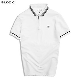 Áo polo nam slimfit BLOOK vải cotton 5 màu in logo BS mã 42613