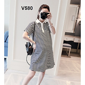 Đầm bầu/đầm bigsize thun phom chữ A V580