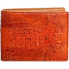 Ví Nam Da Cá Sấu Nguyên Con Nhỏ Huy Hoàng HT2227 (12.5 x 10 cm) - Vàng
