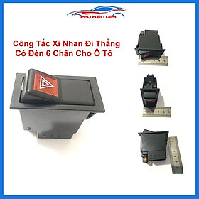 Công tắc xi nhan đi thẳng có đèn 6 chân cho ô tô xe hơi xe máy