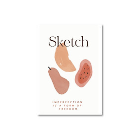 Sổ tay Sketchbook - Sổ vẽ - Ruột trơn (15x21cm) - Trắng