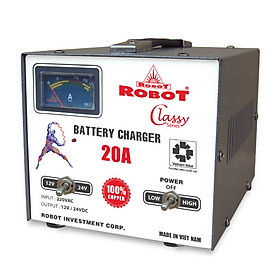 Máy sạc ắc quy tăng giảm Robot 20A (12V-24V)