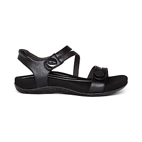 Sandal sức khỏe nữ Aetrex Jess Black