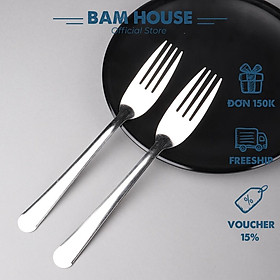 Nĩa ăn inox Bam House sáng bóng cao cấp NA01 – BamBam Store