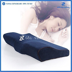 Mua BẢO HÀNH 5 NĂM - Gối Ngủ Cao Su Non Lượn Sóng Cỡ Lớn - Chống Vẹo Cổ  Đau Vai Gáy ZURI PILLOW GDH04
