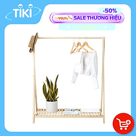Giá Treo Quần Áo Gỗ BEYOURs - Kệ Gỗ Cây Sào Treo Quần Áo A-Hanger 1FL Lắp Ráp Dễ Dàng - Nội Thất Phòng Ngủ - Gỗ Tự Nhiên