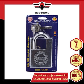 Mua Ổ Khoá Việt Tiệp Chống Cắt Loại Lớn 96 x 60 Ống Phi 12mm