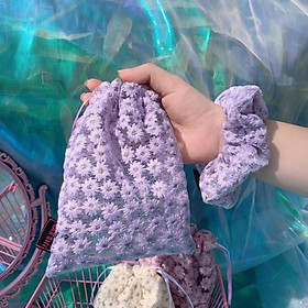 Scunchies Natthy Style Hoa Cúc Nhí thêu (TP_SC3)