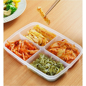 Hộp nhựa bảo quản thực phẩm đa năng và tiện lợi có chia 4 ngăn Nakaya - Hàng nội địa Nhật Bản.