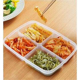 Mua Hộp nhựa bảo quản thực phẩm đa năng và tiện lợi có chia 4 ngăn Nakaya - Hàng nội địa Nhật Bản.