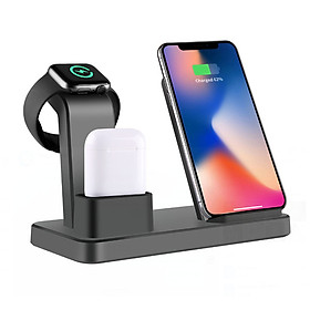 Đế Sạc Không Dây Đa Chức Năng Cho Apple Watch & Iphone & AirPods