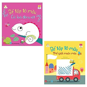 Combo - bé tập tô màu