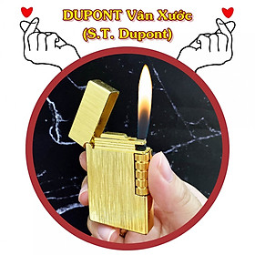 Mua Hộp quẹt bật lửa Dupont vân xước M-10 (s.t. dupont) - (xài gas)
