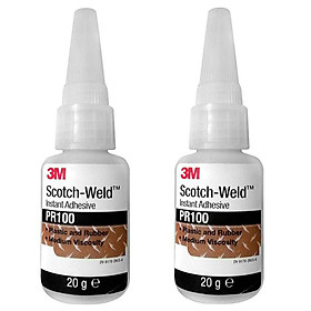Bộ 2 chai keo dán đa năng siêu dính Scotch-Weld 20g 3M PR100