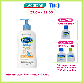 Sữa Dưỡng Da Trẻ Em Cetaphil Baby Daily Lotion With Organic Calendula Tinh Chất Hoa Cúc 400ml