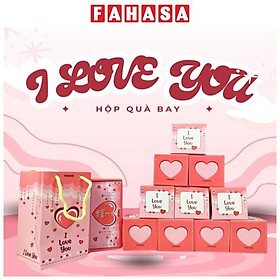 Hộp Quà Tự Bung I Love You 1 - The Kas - Màu Hồng