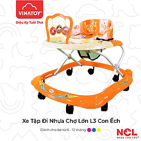 Xe Tập Đi Nhựa Chợ Lớn L3 Con Ếch (Không nhạc) - Dành Cho Bé Từ 6 - 12 Tháng - M1491A-X