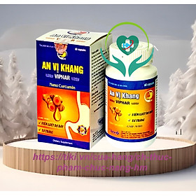 ￼AN VỊ KHANG Vinaphar Hộp 60 Viên   - Giúp Kiện Tỳ Vị, giảm Acid Dịch Vị ,Hỗ Trợ  Viêm Loét Dạ Dày - Tá Tràng