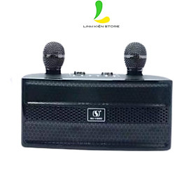 Loa Bluetooth Karaoke YS202 (YS-202) - Loa di động chất liệu nhựa cứng kèm micro không dây có hiệu ứng đổi giọng hát karaoke , nghe nhạc cực hay