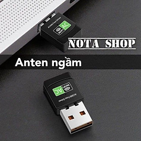 [Có sẵn] Nâng cấp WiFi 5G dễ dàng với USB WIFI, card mạng usb, 600Mbps hai băng tầng 2.4 / 5GHz,cho máy bàn PC và laptop - Hàng nhập khẩu