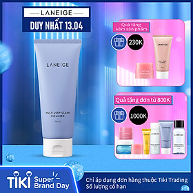 Sữa Rửa Mặt Sạch Sâu Cho Da Dầu Và Da Hỗn Hợp Laneige Multi Deep Clean Cleanser (150ml)