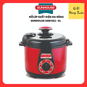 Mua Nồi Áp Suất Điện Đa Năng Sunhouse DNDSHD1552 - 5L (Đỏ Đen) - Hàng chính hãng