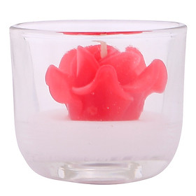 Ly nến hoa hồng nhỏ Quang Minh Candle FtraMart 5.5 x 5 cm (Lựa chọn 10 màu)