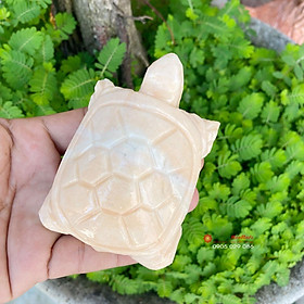 Mua Tượng Rùa phong thủy đá Carrot 8cm - đá Non Nước