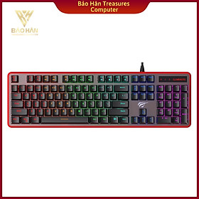 Mua Bàn Phím Cơ Gaming Havit KB870L LED RGB (blue sw) có dây cho Game thủ - Hàng Chính Hãng