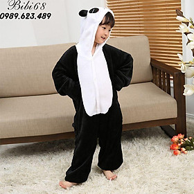 Bộ Đồ hình thú liền thân lông mịn Pijama dành Cho Người Lớn và Trẻ Em Hoạt Hình Cosplay